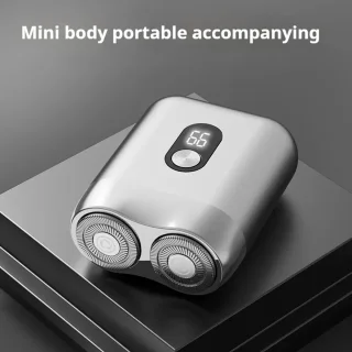 Digitale 2-Blade Scheerapparaat - Usb Oplaadbare 2-Kop Body Shaver/Precisie/Baardtrimmer - Lichtgewicht en Comfortabel - Perfecte Lichaamshaar Verzorging en de Beste Reiseditie - Unisex - Kleur: Zilver