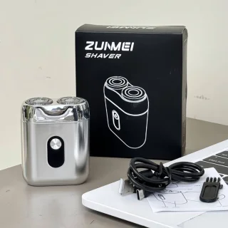 Digitale 2-Blade Scheerapparaat - Usb Oplaadbare 2-Kop Body Shaver/Precisie/Baardtrimmer - Lichtgewicht en Comfortabel - Perfecte Lichaamshaar Verzorging en de Beste Reiseditie - Unisex - Kleur: Zilver