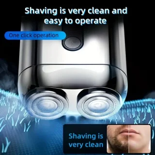 Digitale 2-Blade Scheerapparaat - Usb Oplaadbare 2-Kop Body Shaver/Precisie/Baardtrimmer - Lichtgewicht en Comfortabel - Perfecte Lichaamshaar Verzorging en de Beste Reiseditie - Unisex - Kleur: Zilver