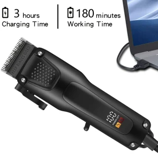 tondeus - baardtrimmer - 3-delige professionele haar- en baardverzorgingsset voor heren - Draadloze trimmers met LED-display, precisie-trimmer-set, USB-oplaadbare, voor thuis, perfecte mannencadeau
