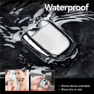 Krachtige 2-Blade Scheerapparaat - Usb Oplaadbare 2-Kop Body Shaver - Precisie/Baardtrimmer - Mini scheerapparaat voor heren - Draagbaar en precies scheergerei - Dames en Heren en de Beste Reiseditie Kleur - Zilver
