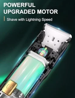 Mannen Body Trimmer 3-in-1 - IPX7 Waterdichte Schaam- en Baltrimmer met Keramische Messen, Oplaadbaar via USB-C, 5 Lengte-instellingen, Neushaartrimmer Inclusief