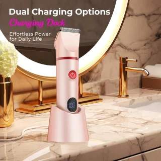 3-in-1 Elektrisch Scheerapparaat voor Dames - Waterdichte Haartrimmer voor Lichaam en Bikini