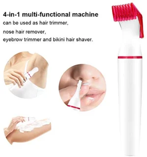 Wenkbrauwtrimmer voor dames Haarscheerapparaat voor dames, elektrisch scheerapparaat, neushaarverwijderaar voor dames Heren