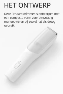 Nuvado Vacuüm Tondeuse Hoofdhaar- Wit - Trimmer- sterke motor - Ingebouwde afzuiging voor snor - Baard - Gezichtshaar- Precisie -Trimmer- Waterdicht - Lange batterij duur - Schoonmaken onder de douche