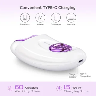 Elektrisch scheerapparaat voor dames met scheerkop en trimmer 2 in 1, elektrisch scheerapparaat en epilator voor gezicht, benen, armen, bikinilijn