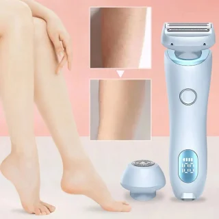 Waterdichte Elektrische- 2 in 1 Scheerapparaat Vrouwen -nat/droog epilator en trimmer voor intieme zones