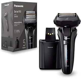 Elektrisch Scheerapparaat voor Mannen met 5 Mesjes, Automatische Reiniging en Responsieve Baardsensor - Draadloos Nat en Droog Scheerapparaat