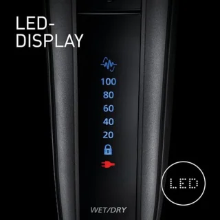 Elektrisch Scheerapparaat voor Mannen met 5 Mesjes, Automatische Reiniging en Responsieve Baardsensor - Draadloos Nat en Droog Scheerapparaat