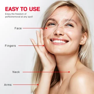 Elektrisch Gezicht Ontharen Apparaat voor Vrouwen - 2 Verwisselbare Opzetstukken - Geschikt voor Bovenlip en Kin - Draadloos en Zachte Huidvriendelijke Werking