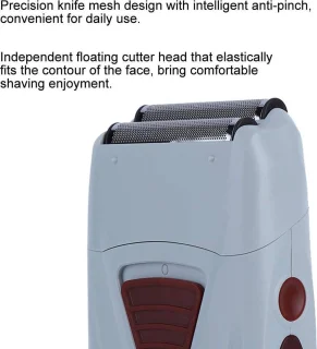 Mrs. Jones Oplaadbare Folie Scheerapparaten Elektrische Tondeuse Trimmer Dubbele Hoofd Scheermes - Vergeldende Scheerapparaat Met Usb Oplaadkabel .
