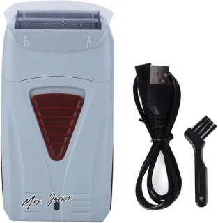 Mrs. Jones Oplaadbare Folie Scheerapparaten Elektrische Tondeuse Trimmer Dubbele Hoofd Scheermes - Vergeldende Scheerapparaat Met Usb Oplaadkabel .