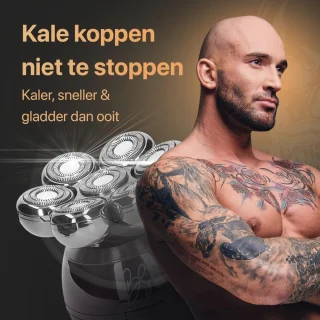 9-in-1 Hoofd Scheerapparaat voor Glad en Irritatievrij Scheren