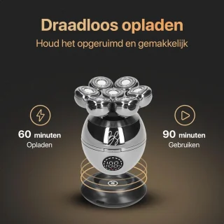 9-in-1 Hoofd Scheerapparaat voor Glad en Irritatievrij Scheren