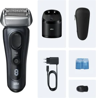 Braun Series 8 Elektrisch Scheerapparaat 8663CC - Sensoadapt - SmartCare Center - Grijs - Scheerapparaat voor Mannen