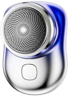 Mini electric shaver suitable for men, electric shaver, shaver suitable for men, portable shaver, wet and dry shaver suitable for men, rechargeable shaver with USB-C connection suitable for home and office
