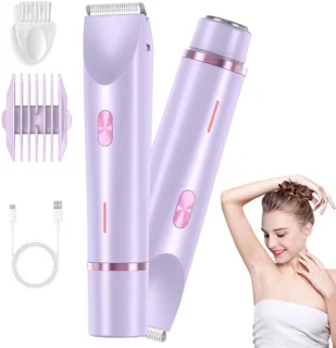 2-in-1 Dames Elektrisch Scheerapparaat en Trimmer