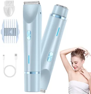 2-in-1 dames elektrisch scheerapparaat en trimmer