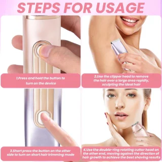 2-in-1 Dames Scheerapparaat & Bikini-trimmer