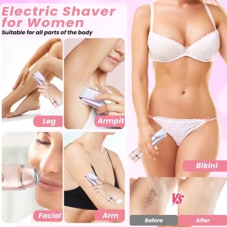 2-in-1 Dames Scheerapparaat & Bikini-trimmer