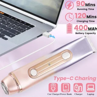 2-in-1 Dames Scheerapparaat & Bikini-trimmer
