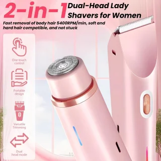2-in-1 Elektrisch Scheerapparaat voor Dames