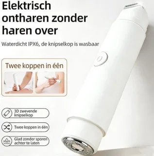 2-in-1 Elektrische Bikinitrimmer en Epilator - Wit