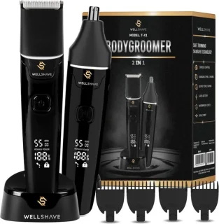 2-in-1 intiem scheerapparaat en neushaartrimmer voor mannen