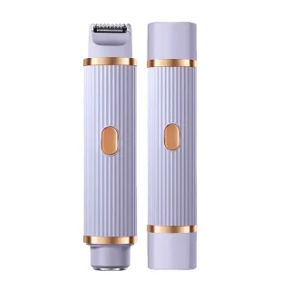2-in-1 Oplaadbaar Dames Scheerapparaat Body Shaver & Precisietrimmer Paars