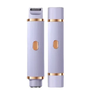 2-in-1 Oplaadbaar Dames Scheerapparaat Body Shaver & Precisietrimmer Paars