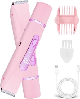 2-in-1 Vrouwenscheerapparaat Bikinitrimmer Roze