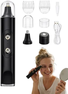 3-in-1 bikinetrimmer voor dames, zwart