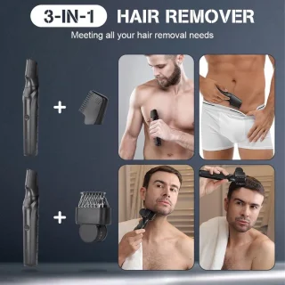 3-in-1 Elektrische Body Hair Trimmer Mannen