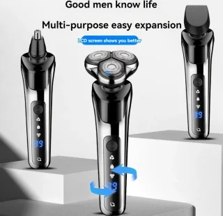 3-in-1 Scheerapparaat Neustrimmer en Haartrimmer Zwart