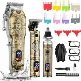 3-in-1 tondeuse voor heren - baard- en neushaarttrimmer