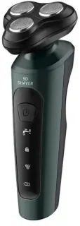 3-Koppen 9D Scheerapparaat Groen/Zwart USB Oplaadbaar Unisex