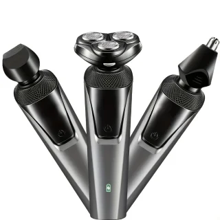 3in1 4D Scheerapparaat Donkergrijs USB Oplaadbaar Trimmer Set