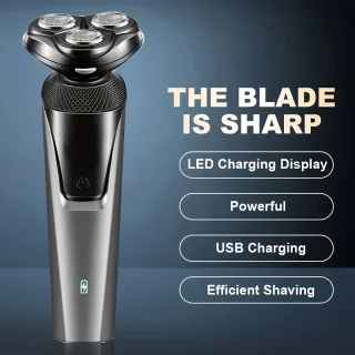 3in1 4D Scheerapparaat Donkergrijs USB Oplaadbaar Trimmer Set