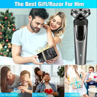 3in1 4D Scheerapparaat Donkergrijs USB Oplaadbaar Trimmer Set