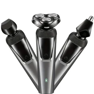 3in1 4D Scheerapparaat Donkergrijs USB Oplaadbaar Trimmer Set