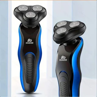 3in1 8D Scheerapparaat USB Oplaadbaar Zwart/Blauw