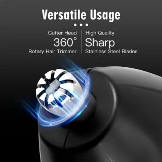 3in1 Scheerapparaat Set Blauw/Zwart - Oplaadbare Trimmer & Body Shaver