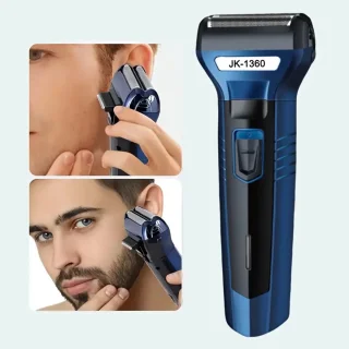 3in1 Scheerapparaat Set Blauw/Zwart - Oplaadbare Trimmer & Body Shaver