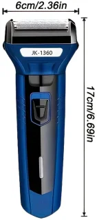 3in1 Scheerapparaat Set Blauw/Zwart - Oplaadbare Trimmer & Body Shaver