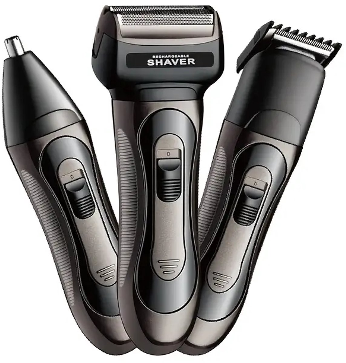De 3in1 Scheerapparaat Set Zwart - Baard- en Bodytrimmer in één oogopslag