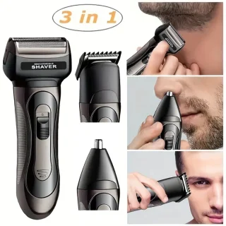 3in1 Scheerapparaat Set Zwart - Baard- en Bodytrimmer