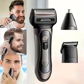 3in1 Scheerapparaat Set Zwart - Baard- en Bodytrimmer