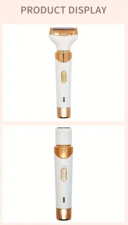 4-in-1 Dames Scheerapparaat Wit/Goud USB-Oplaadbaar