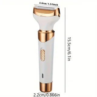 4-in-1 Dames Scheerapparaat Wit/Goud USB-Oplaadbaar