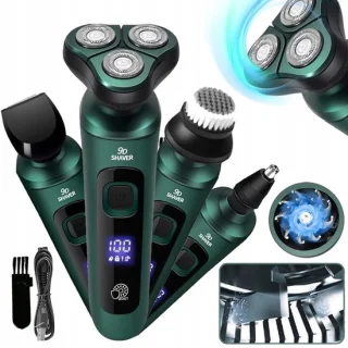 4-in-1 elektrische scheerset - donkergroen